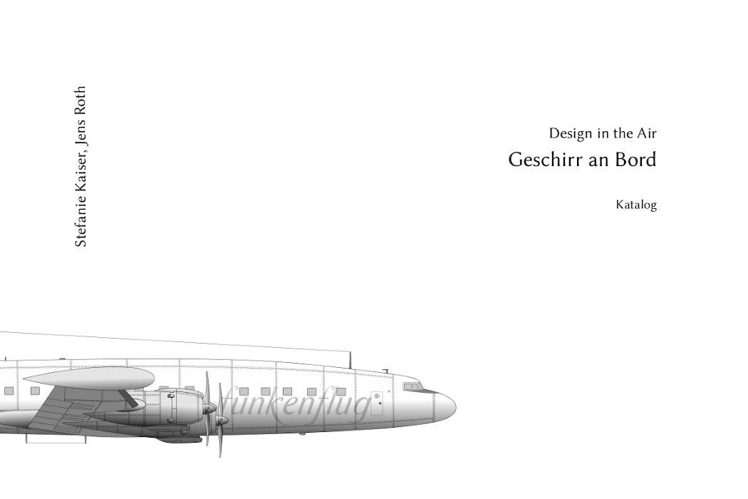Frontseite des Katalogs 'Design in the Air, Geschirr an Bord'